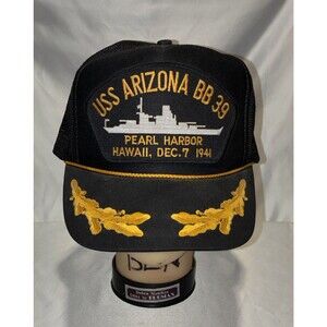 VTG Nissin USS Arizona BB 39 Pearl Harbor Hat Cap